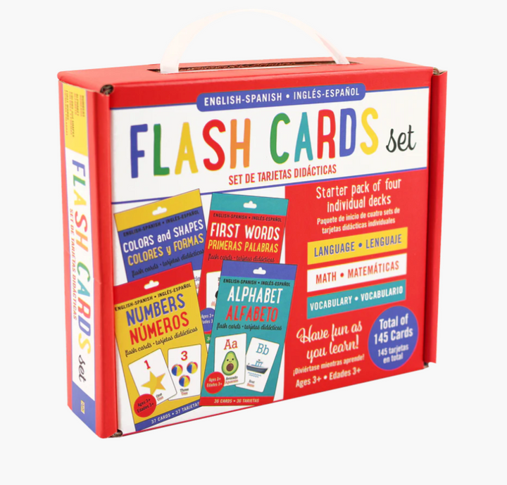 Bilingual English-Spanish Flash Cards (Set of 4)