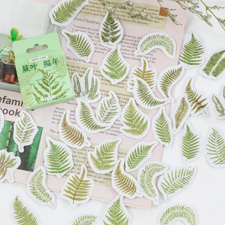 Fern Fronds Stickers - pack of 45