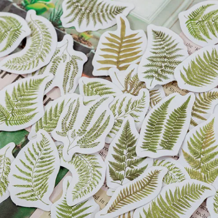 Fern Fronds Stickers - pack of 45