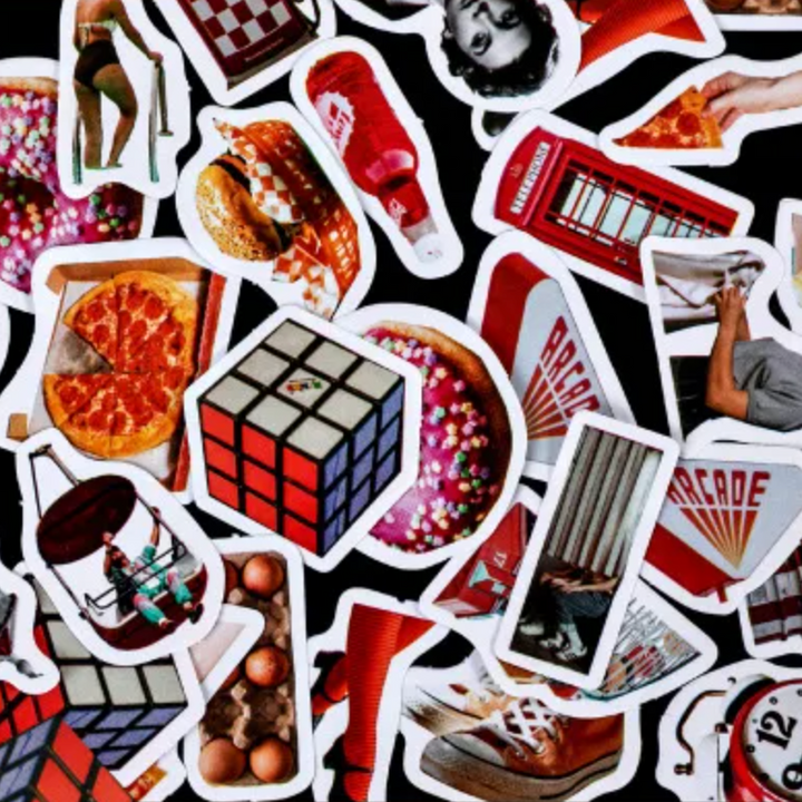 Retro Photo Stickers - pack of 45