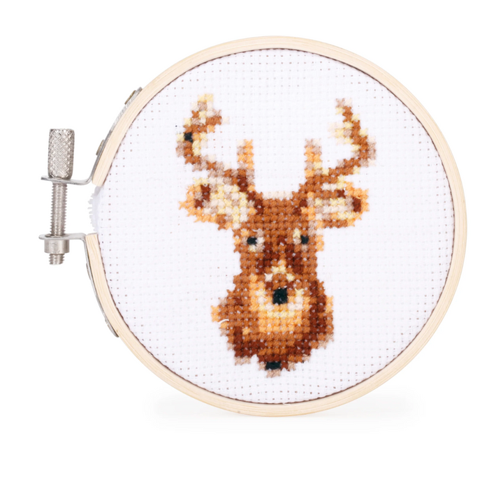 Deer Mini Cross Stitch Embroidery Kit