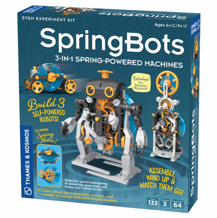 SpringBots: 3-in-1 Spring-Powered Machines