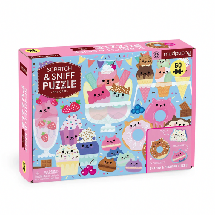 Scratch and Sniff Cat Cafe Puzzle