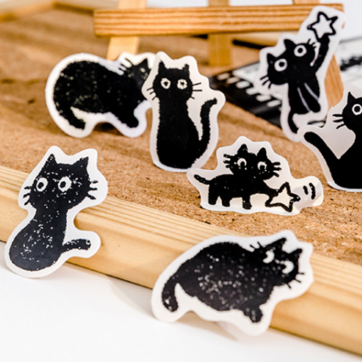 Mr. Edgar Plays at Night Stickers - pack of 45