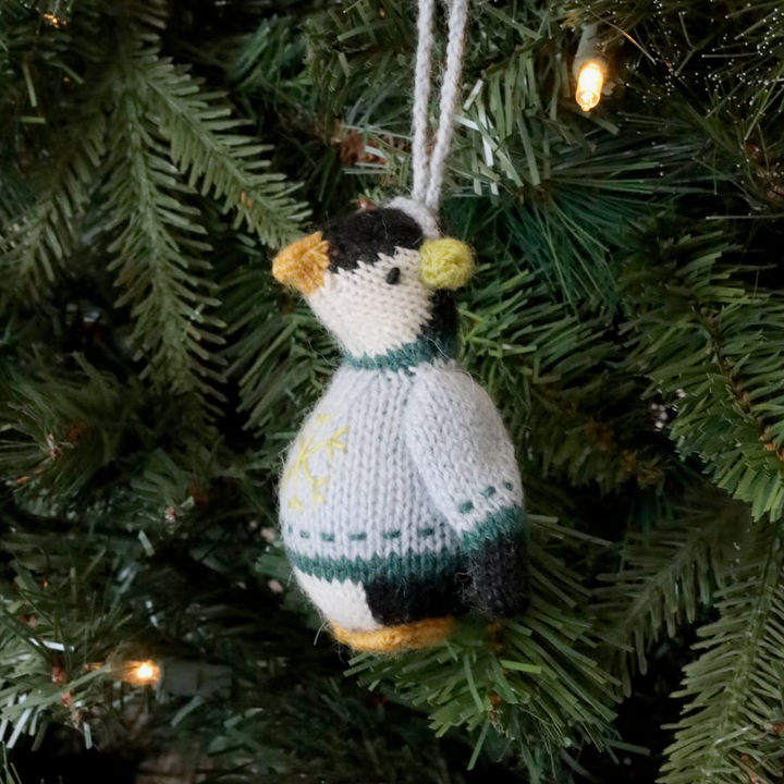 Penguin with Earmuffs Ornament