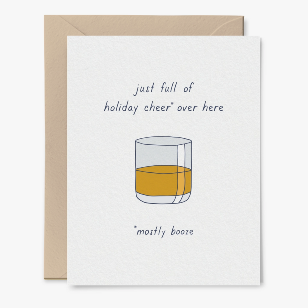 Holiday Cheer - Booze Card – Hitchcock Paper Co.