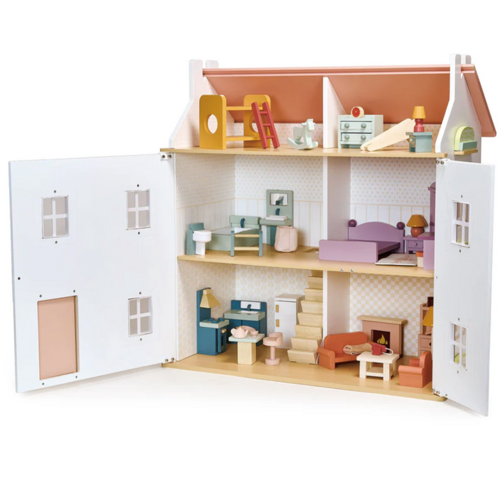 Wooden Bedroom Dollhouse Furniture