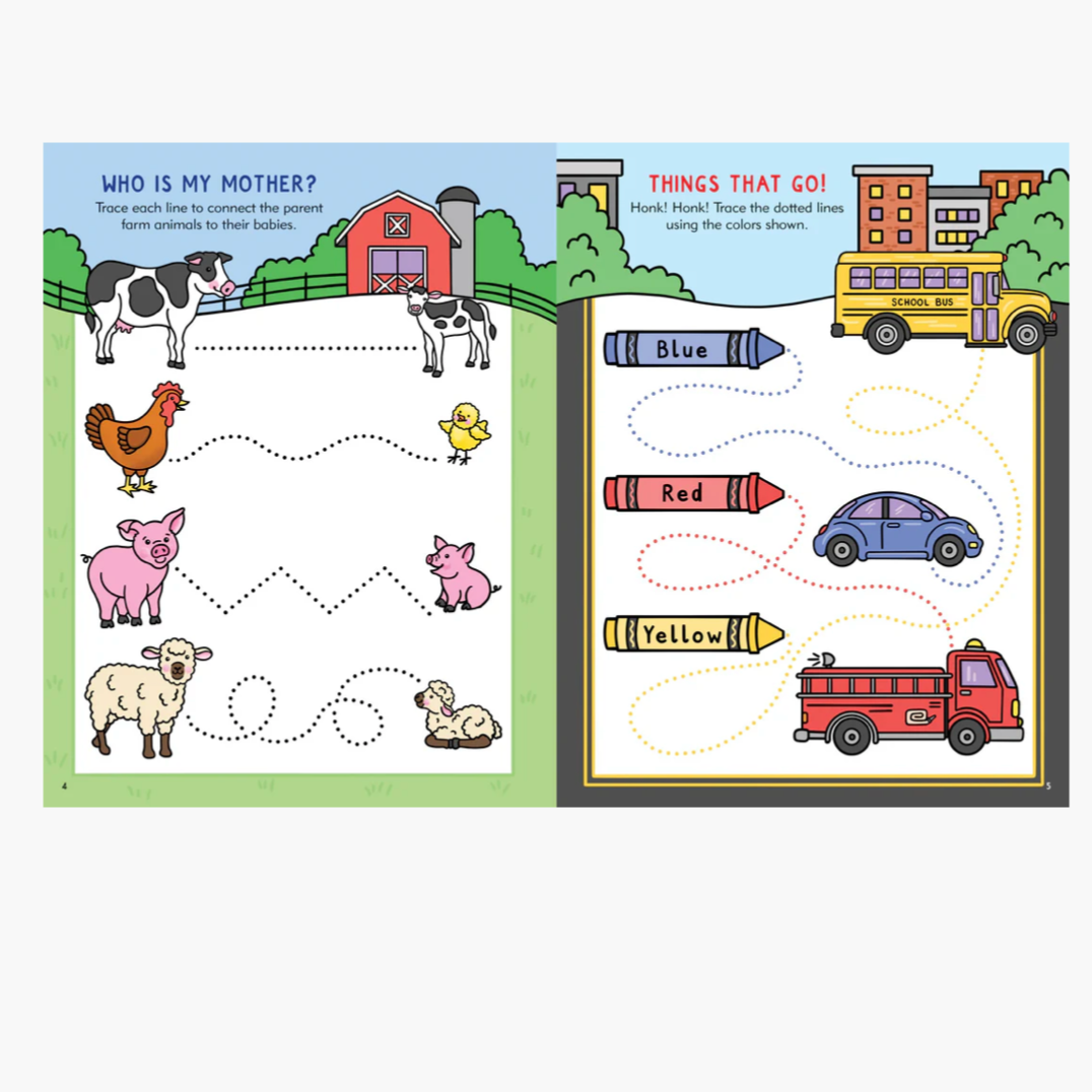 ABC 123 Preschool Activity Book