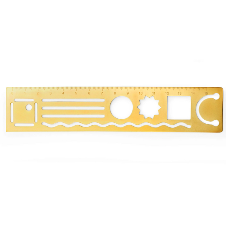 3 in 1 Metal Ruler