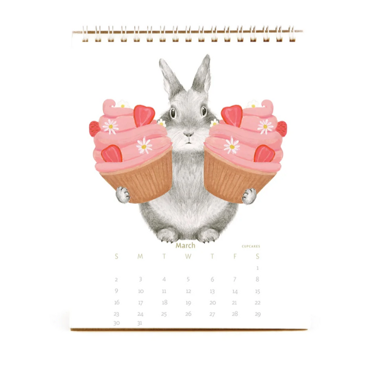 Hopping Straight to Dessert Bunny Calendar 2025