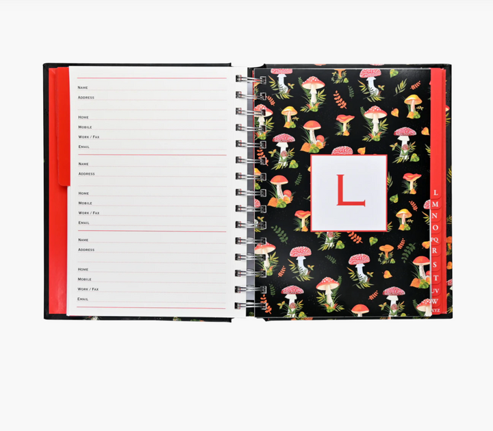 Mushrooms Address Book - Large