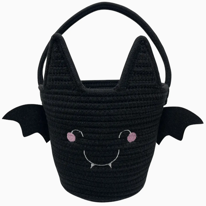 Bat Trick or Treat Rope Basket