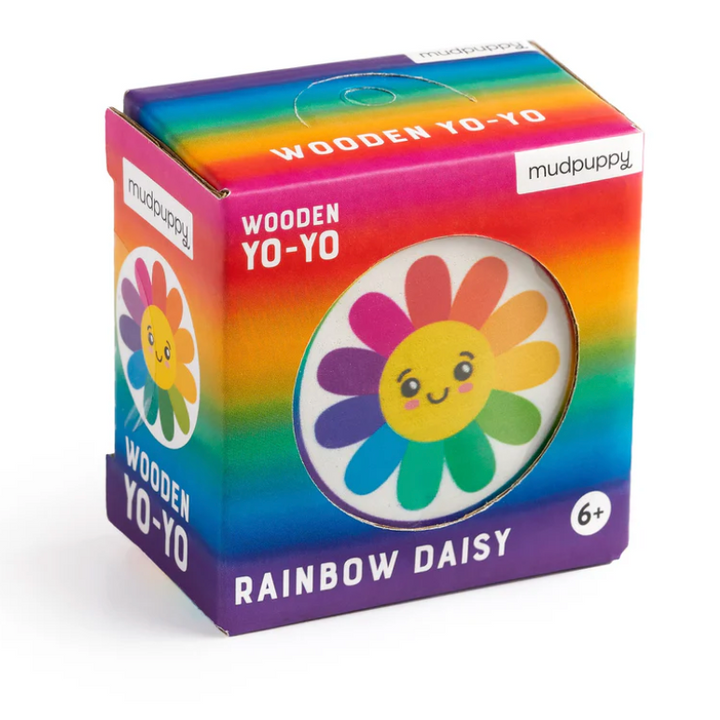 Rainbow Daisy Wooden Yo-Yo