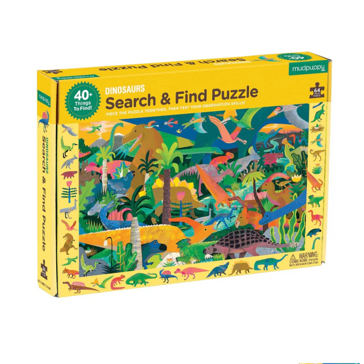 64-Piece Dinosaurs Search & Find Puzzle