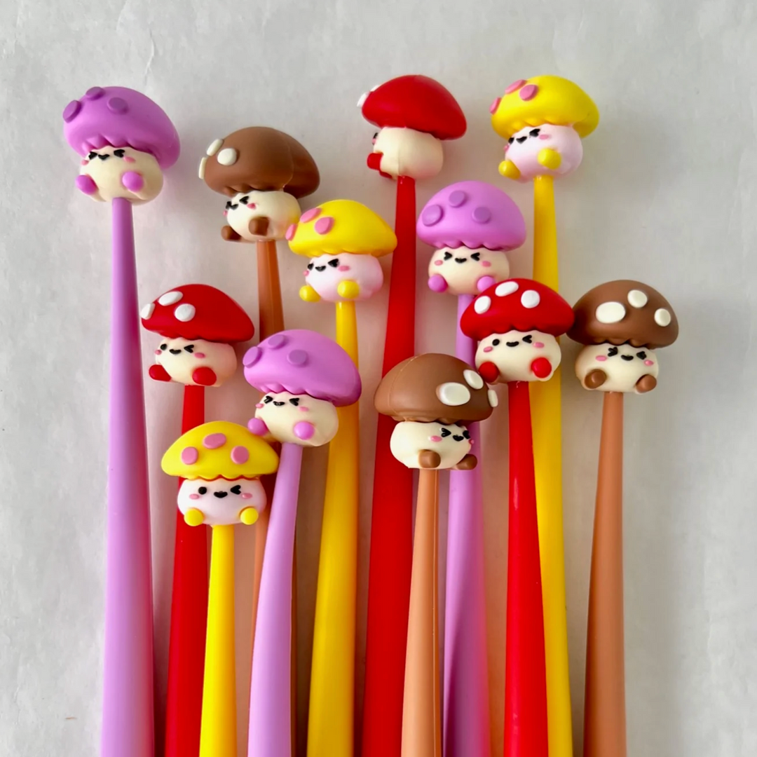 Mushroom Buddy Wiggle Gel Pen