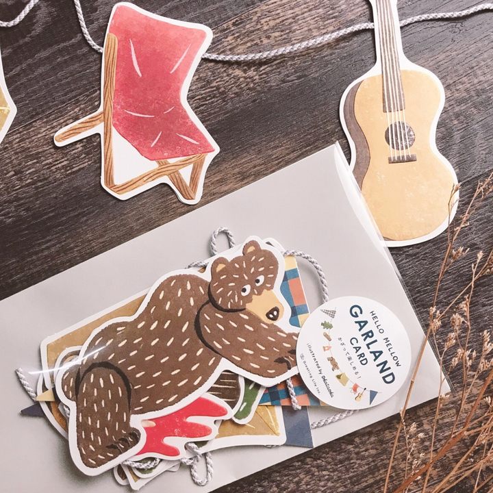 Hello Mellow Garland Card - Camping