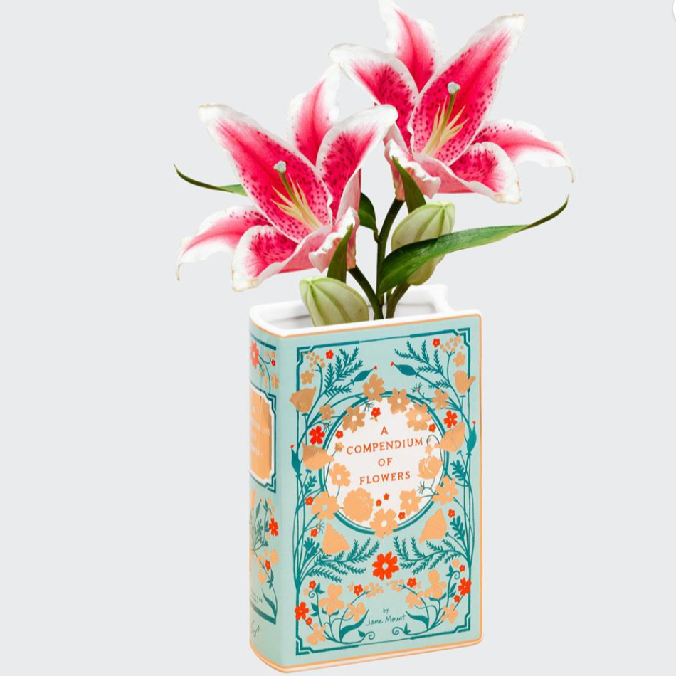 Bibliophile Vase: A Compendium of Flowers