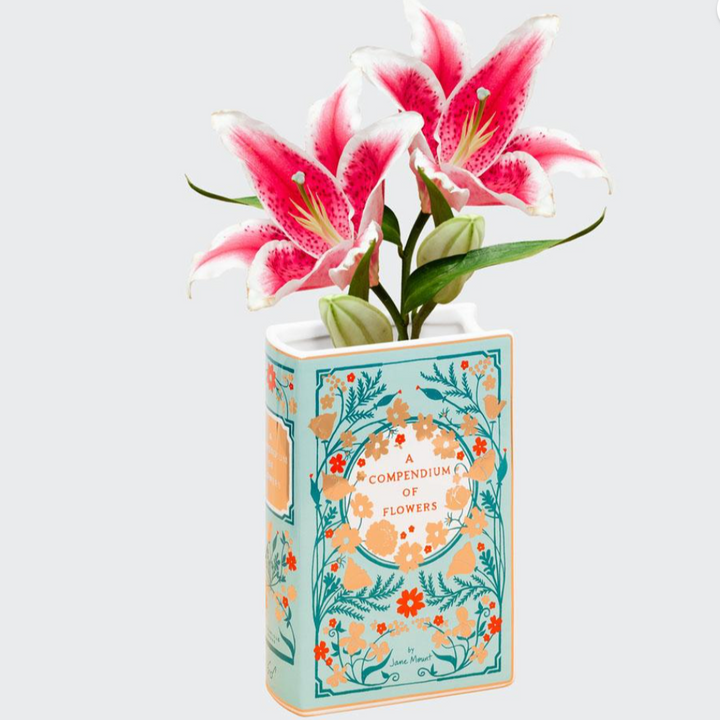 Bibliophile Vase: A Compendium of Flowers