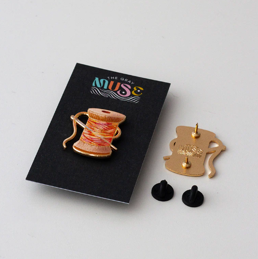 Needle & Thread Enamel Pin