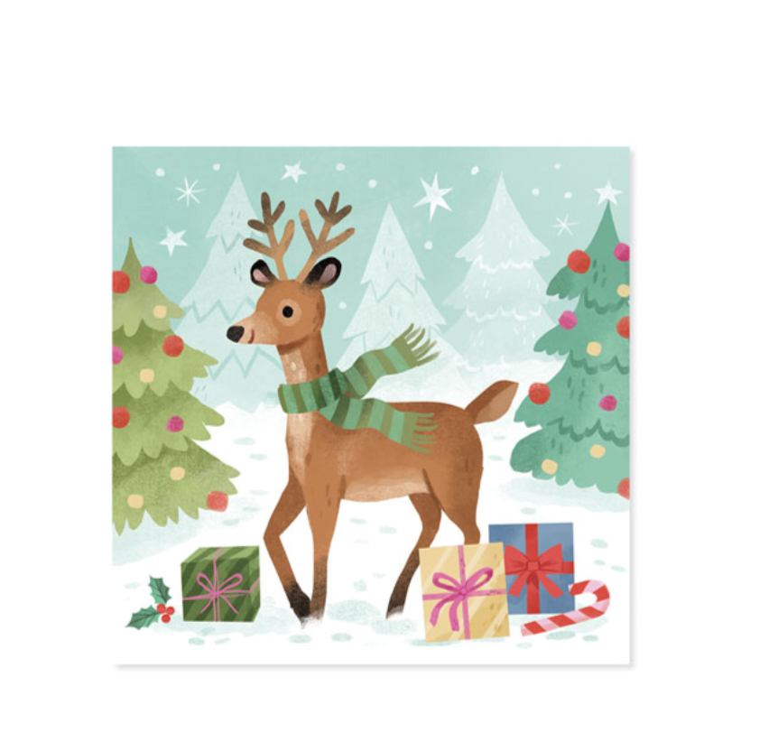 Sleigh Ride Reindeer Treasures Pop-up Card