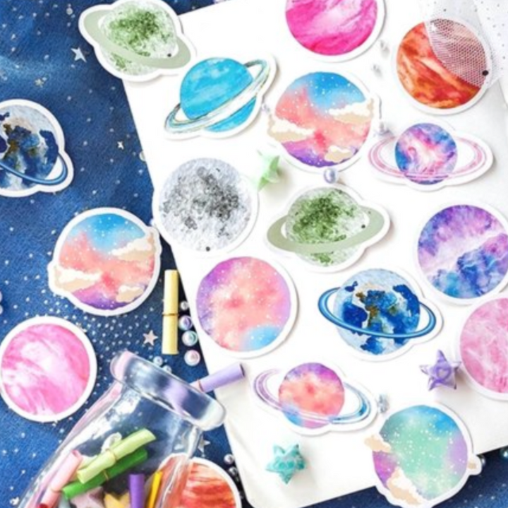 Planets Stickers - pack of 45