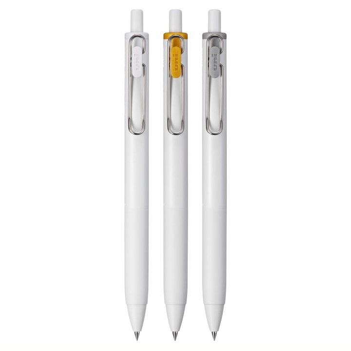 Uni-Ball One Gel Pen 0.5mm (White, Gold, Silver)