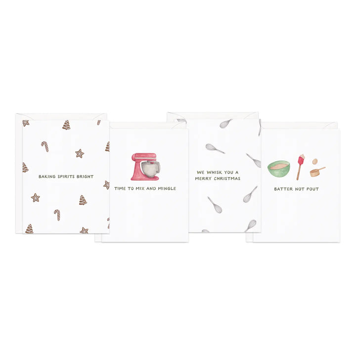 Holiday Baking Christmas Card Variety (Set of 8)