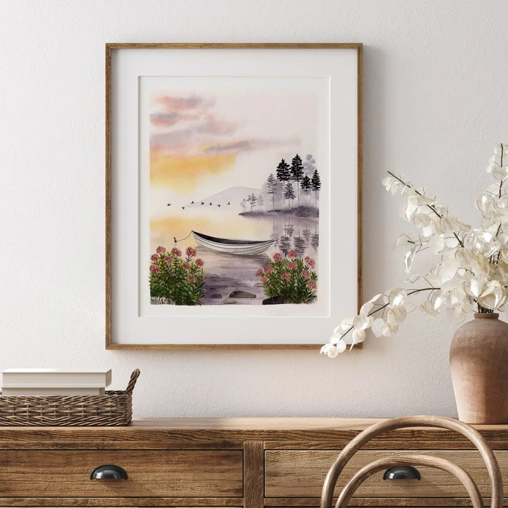 Beside Still Waters Art Print