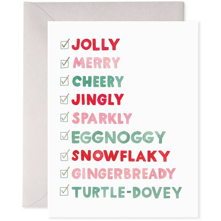 Holiday Checklist Card (Set of 6)