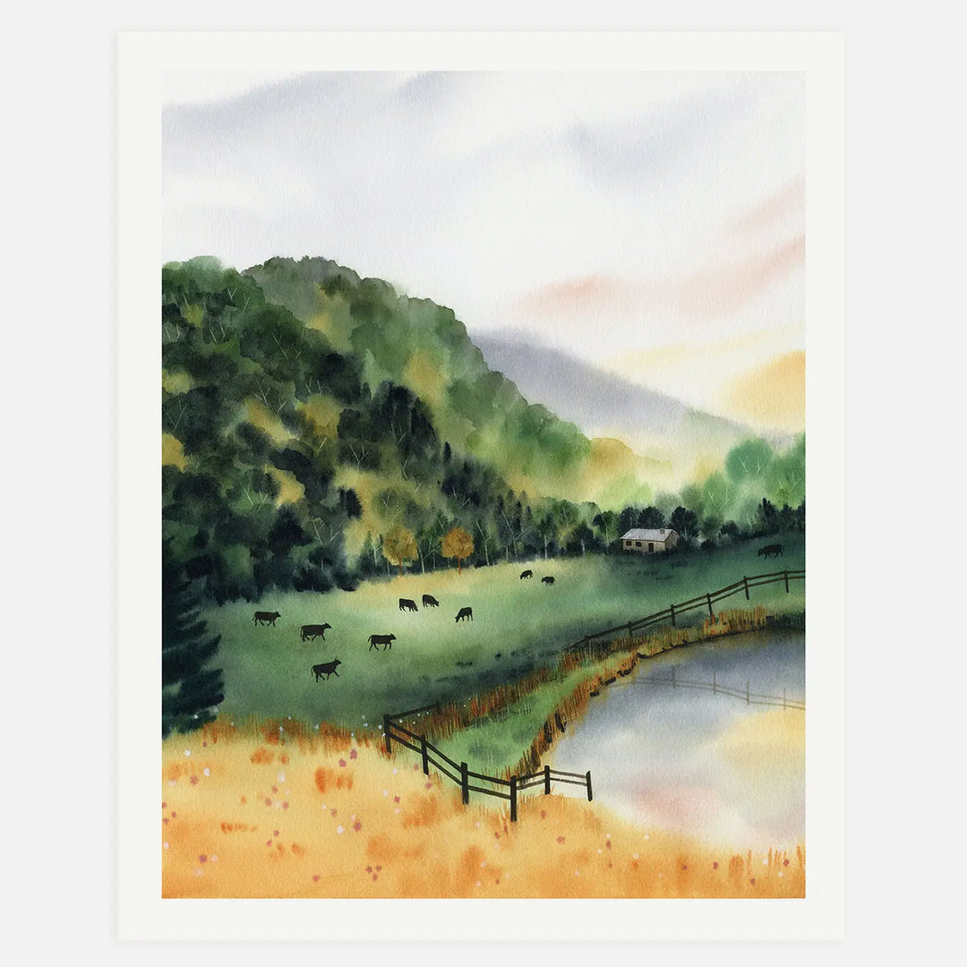 Evening on the Farm Art Print