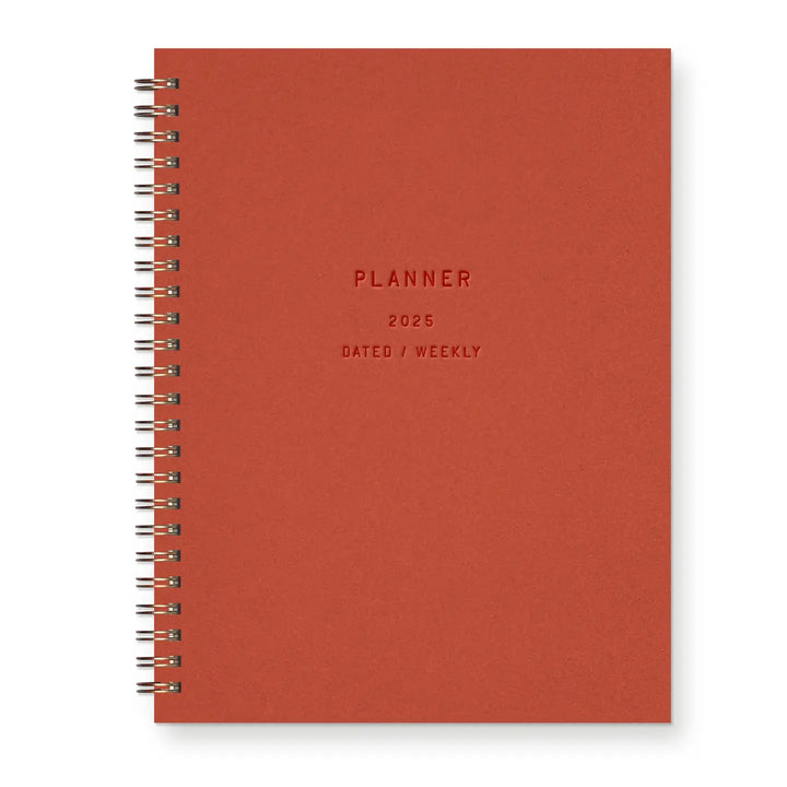 2025 Standard Type Dated Weekly Planner