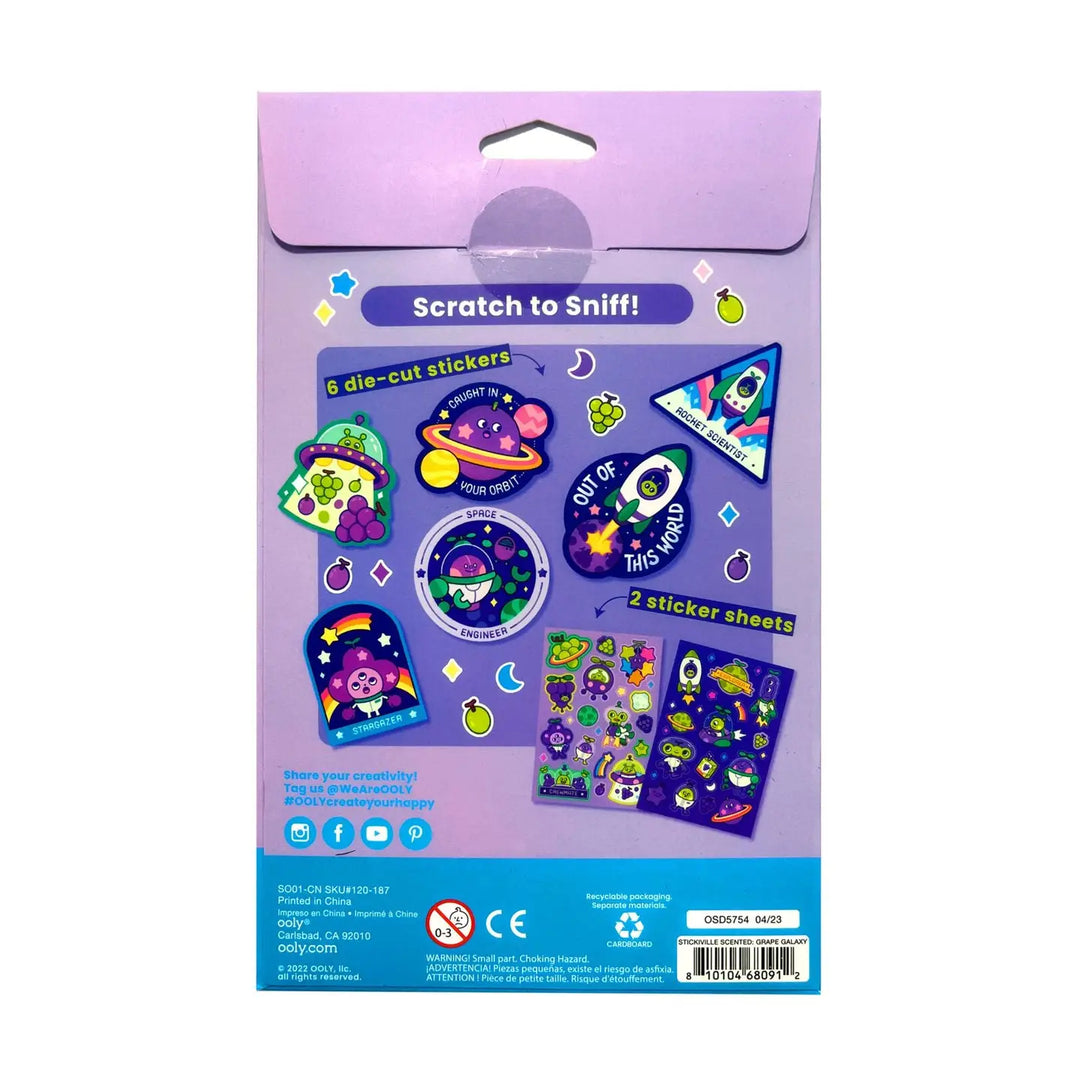 Stickiville Galaxy Grapes Scented Stickers