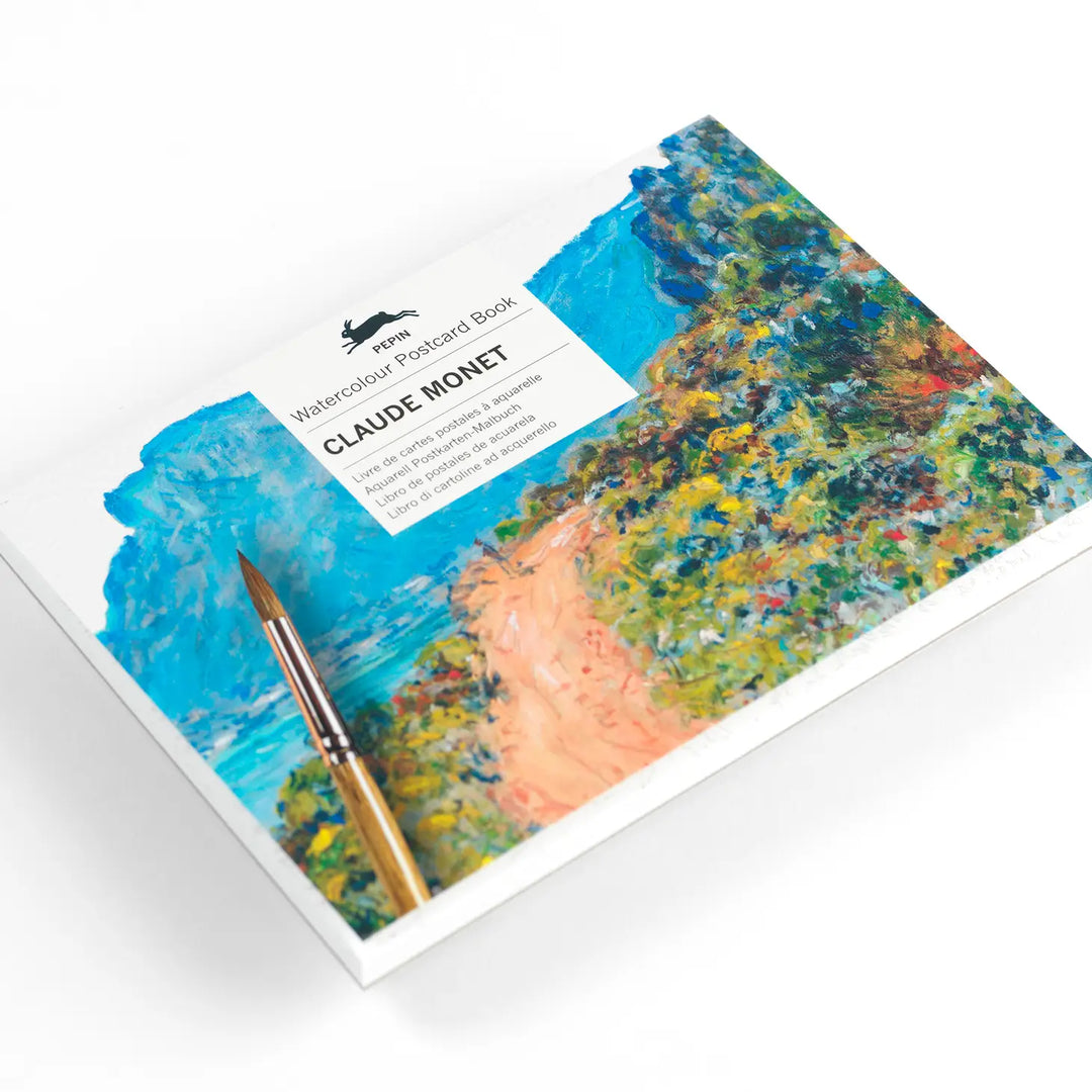 Claude Monet Watercolor Postcard Book