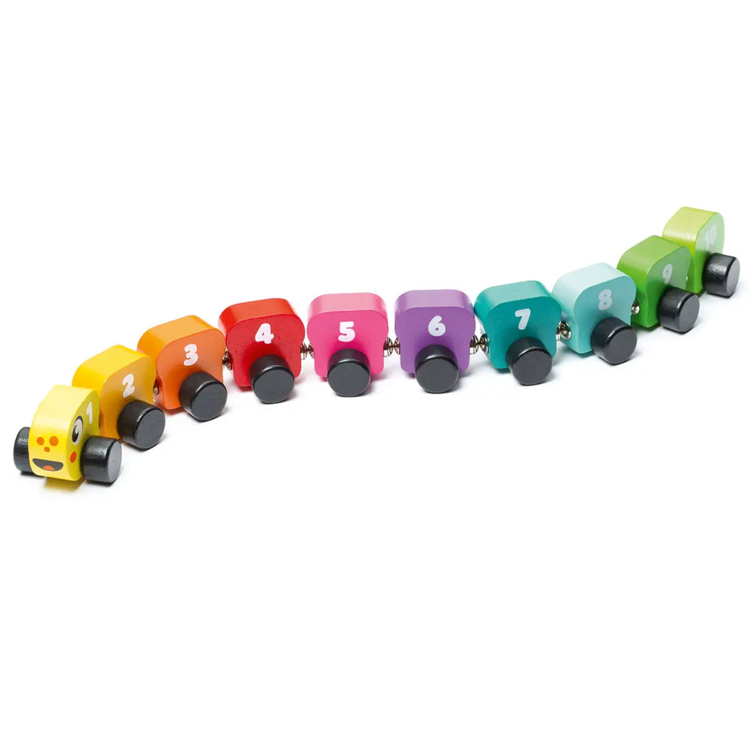 Wooden Toy Rainbow Caterpillar