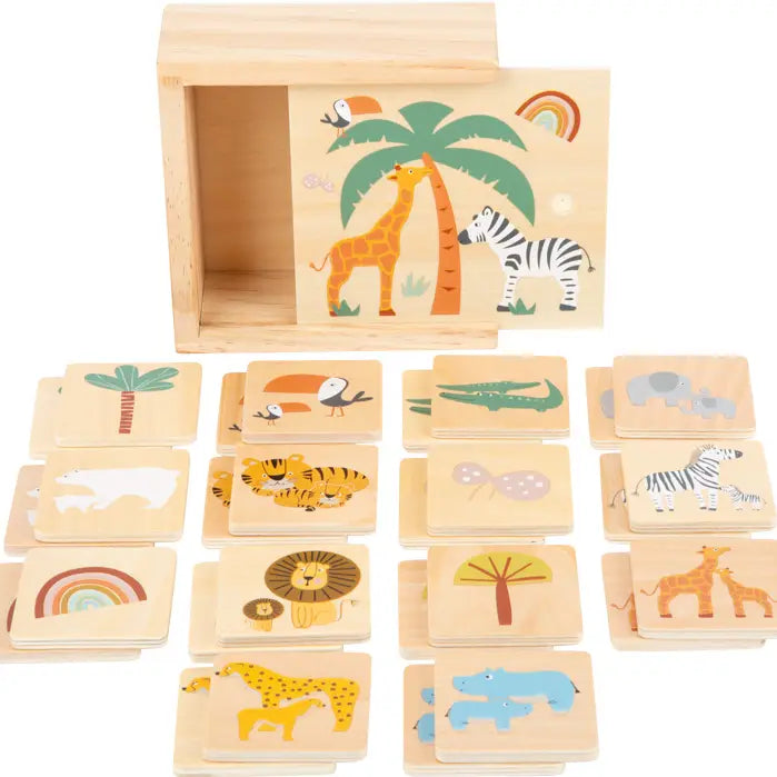 Wooden Safari Themed Memory Game