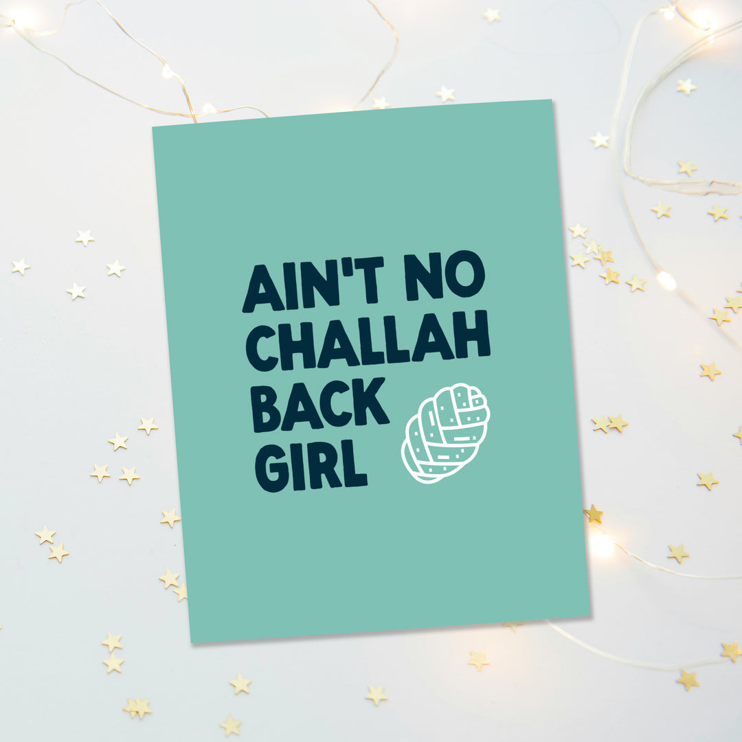 Ain't No Challah Back Girl Hanukkah Card (Set of 8)