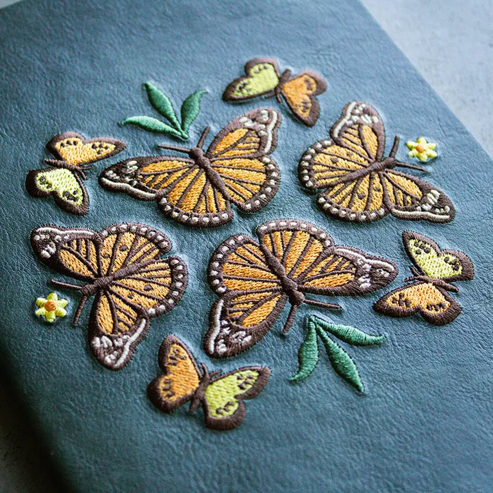 Butterfly Dance Embroidered Journal