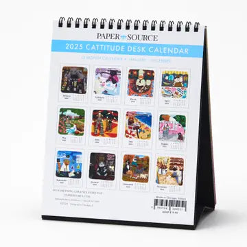 2025 Cattitude Desk Easel Calendar (12-Month)