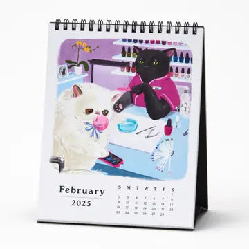 2025 Cattitude Desk Easel Calendar (12-Month)