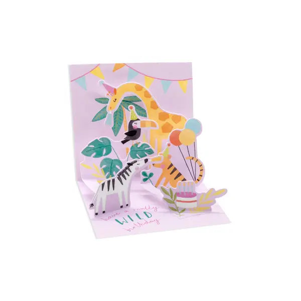 Jungle Birthday Trinkets Pop-up Card