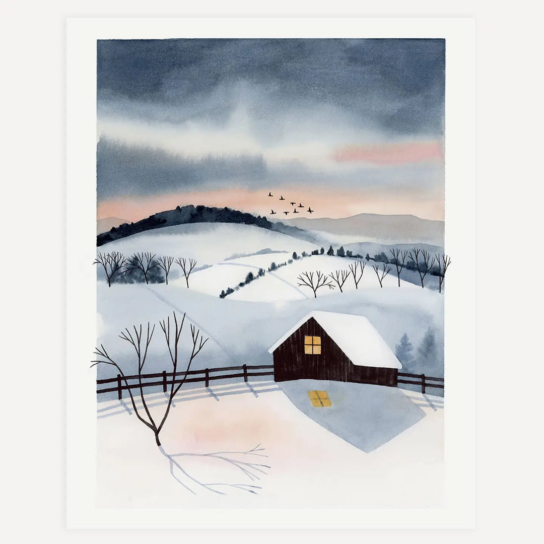 Winter Twilight Art Print