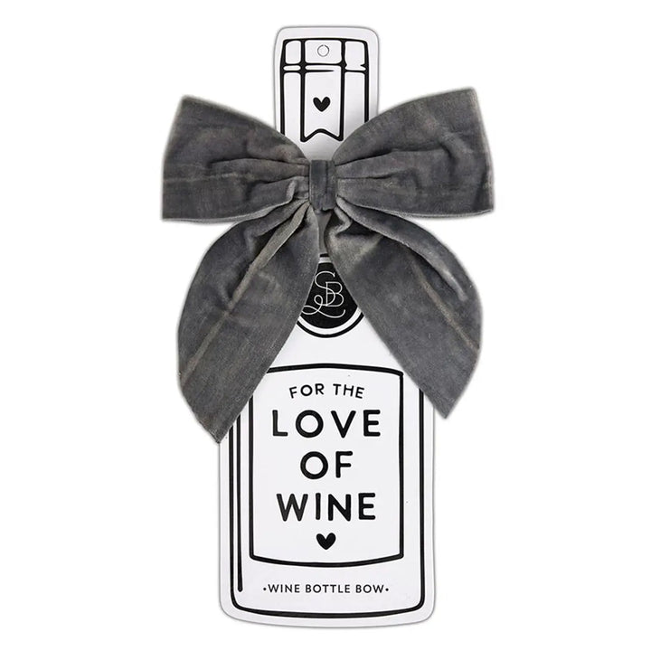 Velvet Wine Bottle Bow