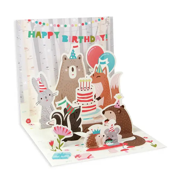 Woodland Birthday Trinkets Pop-Up Card