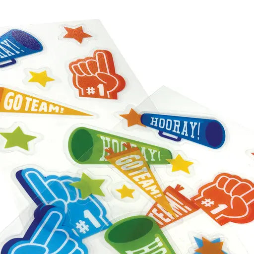 Stickiville Go Team! Clear Vinyl Stickers