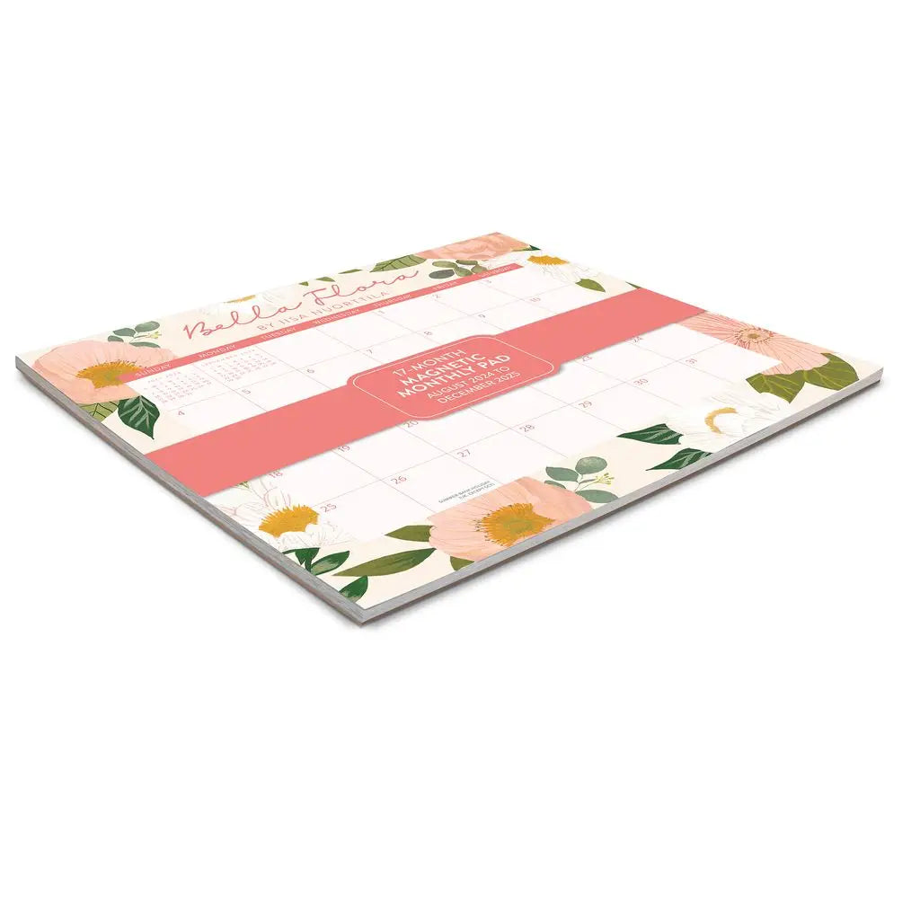 2025 Bella Flora Magnetic Monthly Pad (Aug 2024 - Dec 2025)