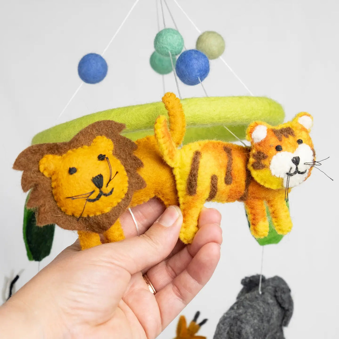 Jungle Animal Felt Mobile