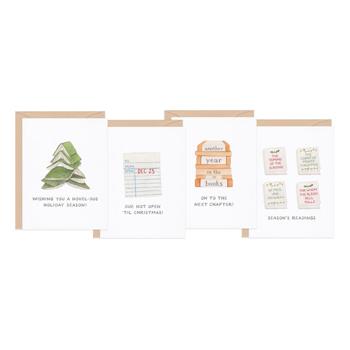 Festive Books Holiday Card Variety  (Set of 8)