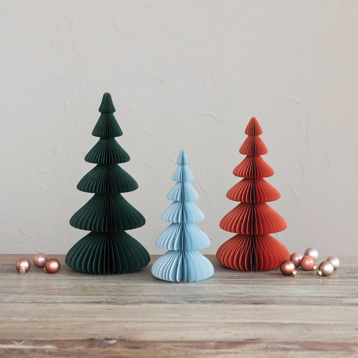 Paper Folding Honeycomb Tree in Green