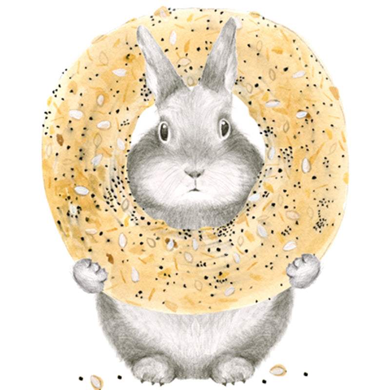 Everything Bagel Bunny Card (Set of 6)