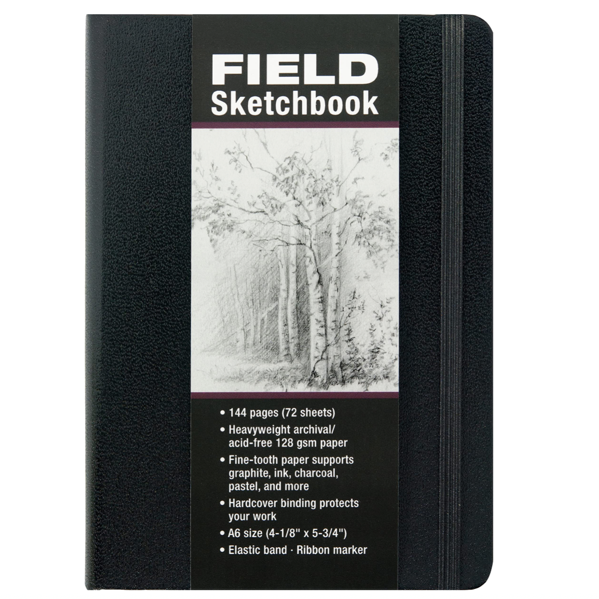 8x10.5 Black Paper Sketchbook